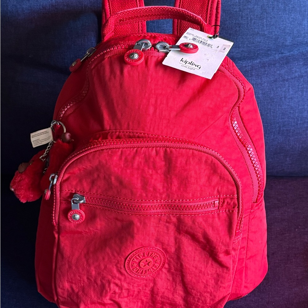 Kipling Cherry Red Backpack - image 6